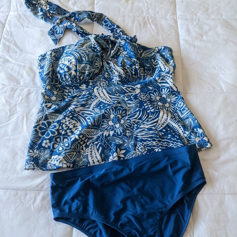 1X Woman's Tankini Blue